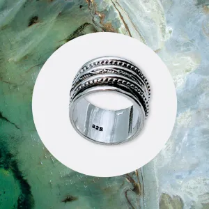 925 Sterling Silver, Spinner Ring
