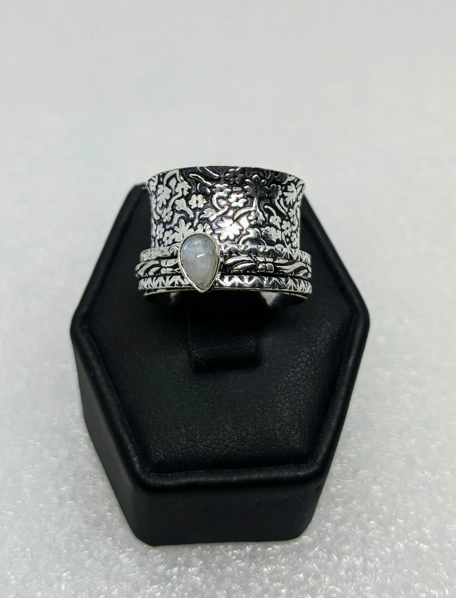 925 Sterling Silver, Spinner, Ring