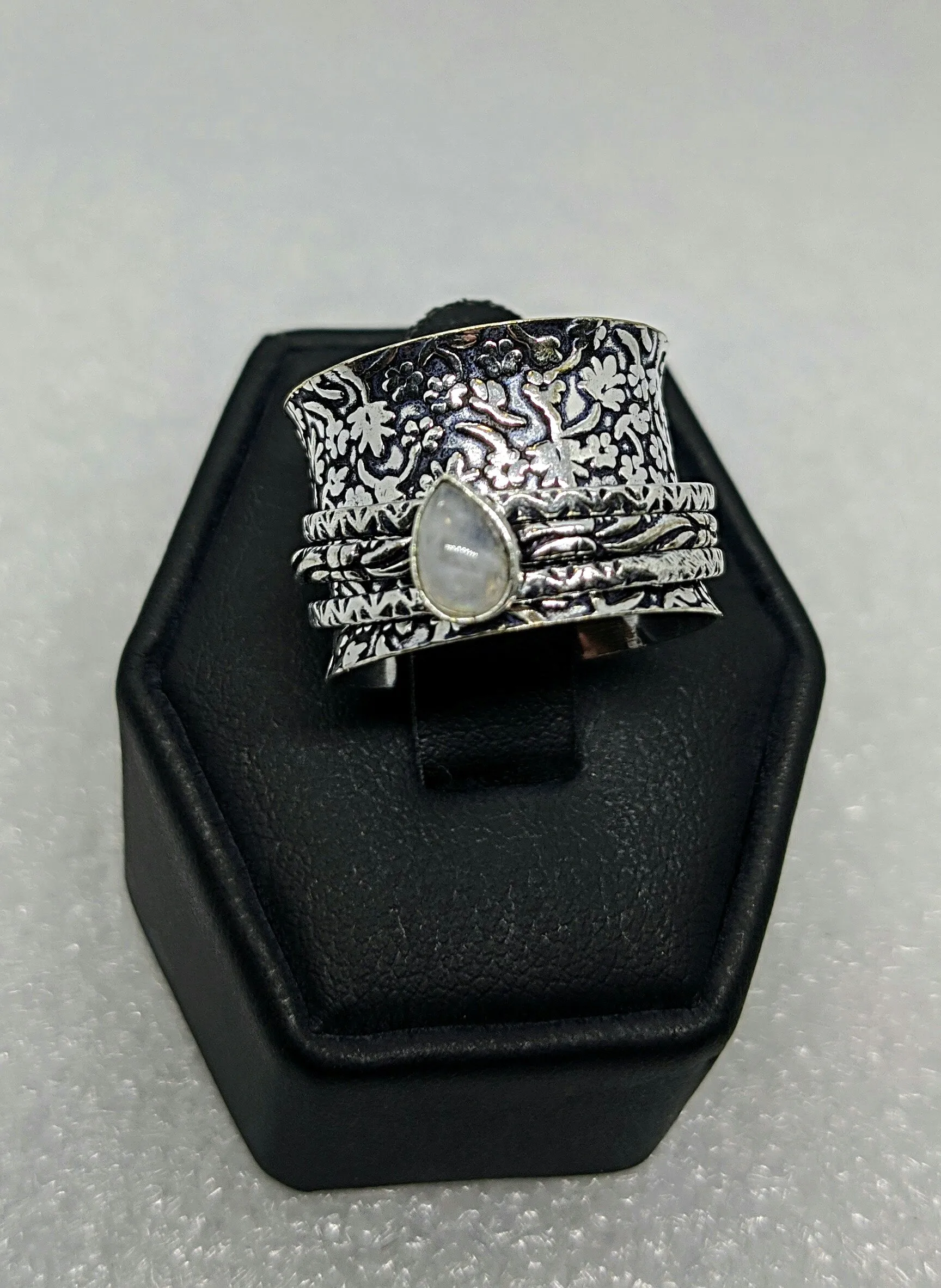 925 Sterling Silver, Spinner, Ring