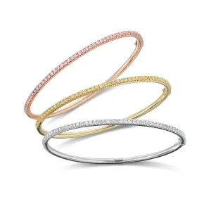 Argyle Pink Diamond Three Piece Cuff Bracelet Set