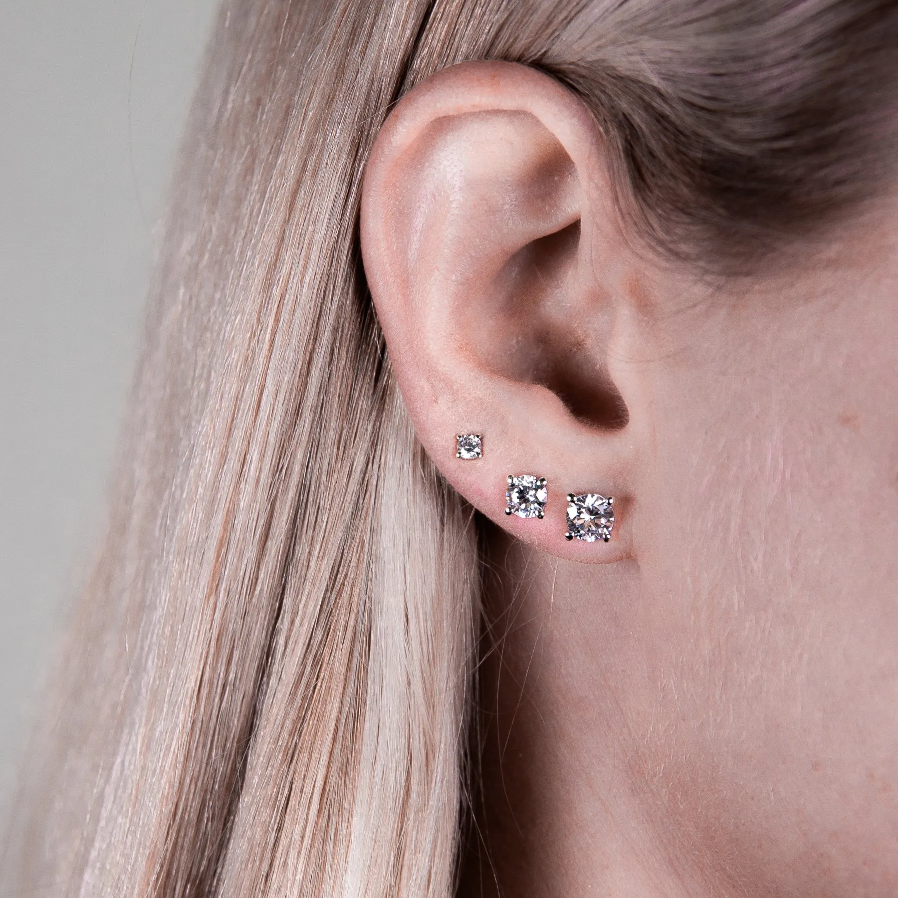 AURE 13D - Studs Brilliant 0,20 i silver