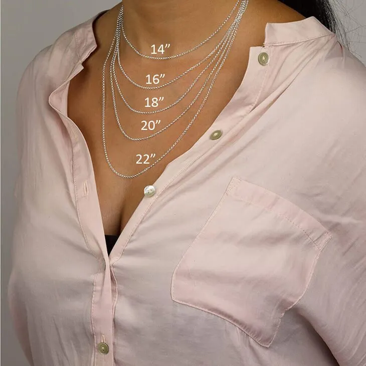 Circle Monogram Necklace Sterling Silver