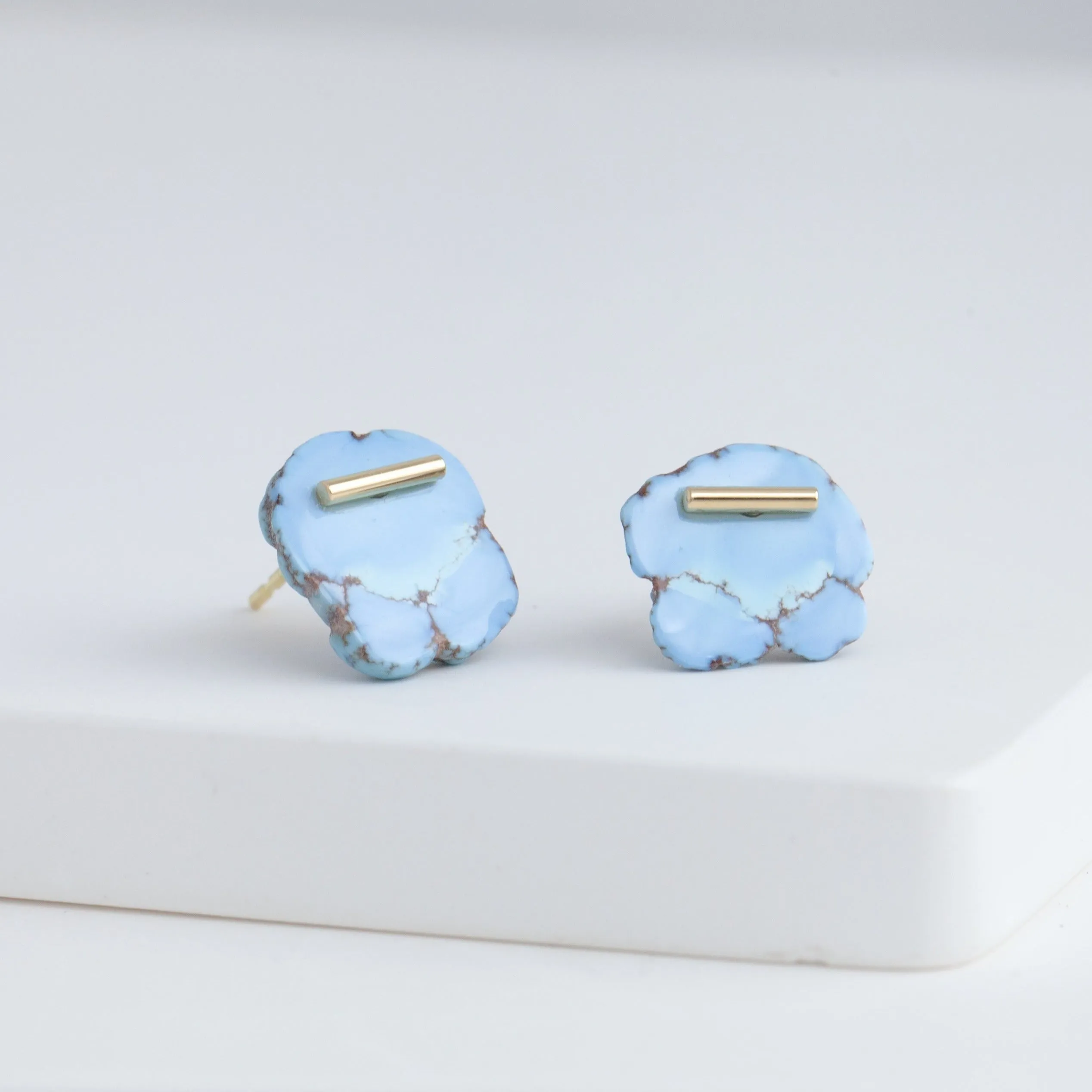 EDITIONS turquoise small studs