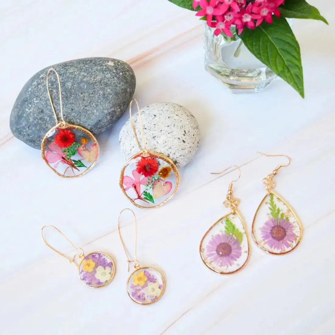 Eternal Bloom Glass Earrings