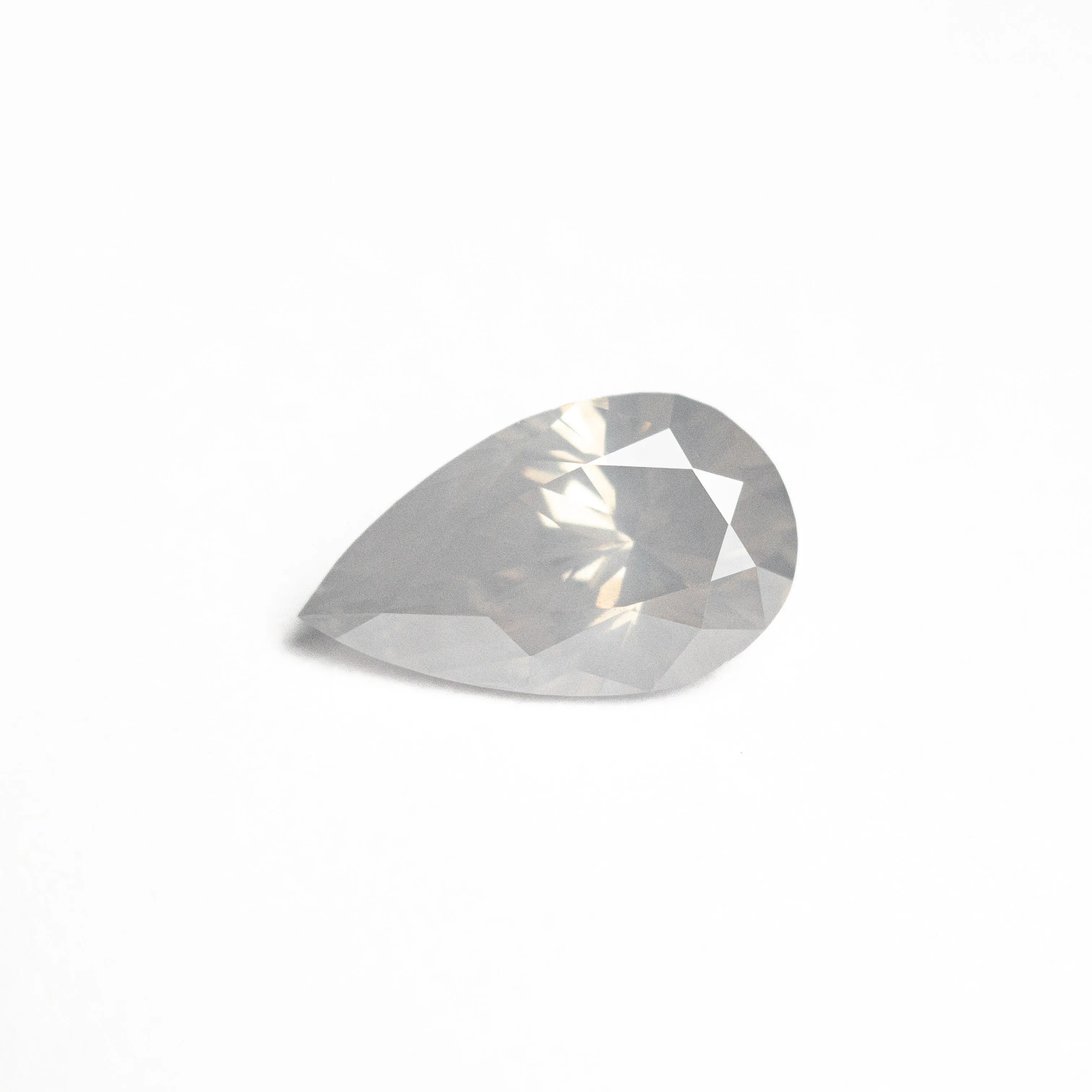 Fancy Grey Brilliant Diamond - 1.02ct Pear