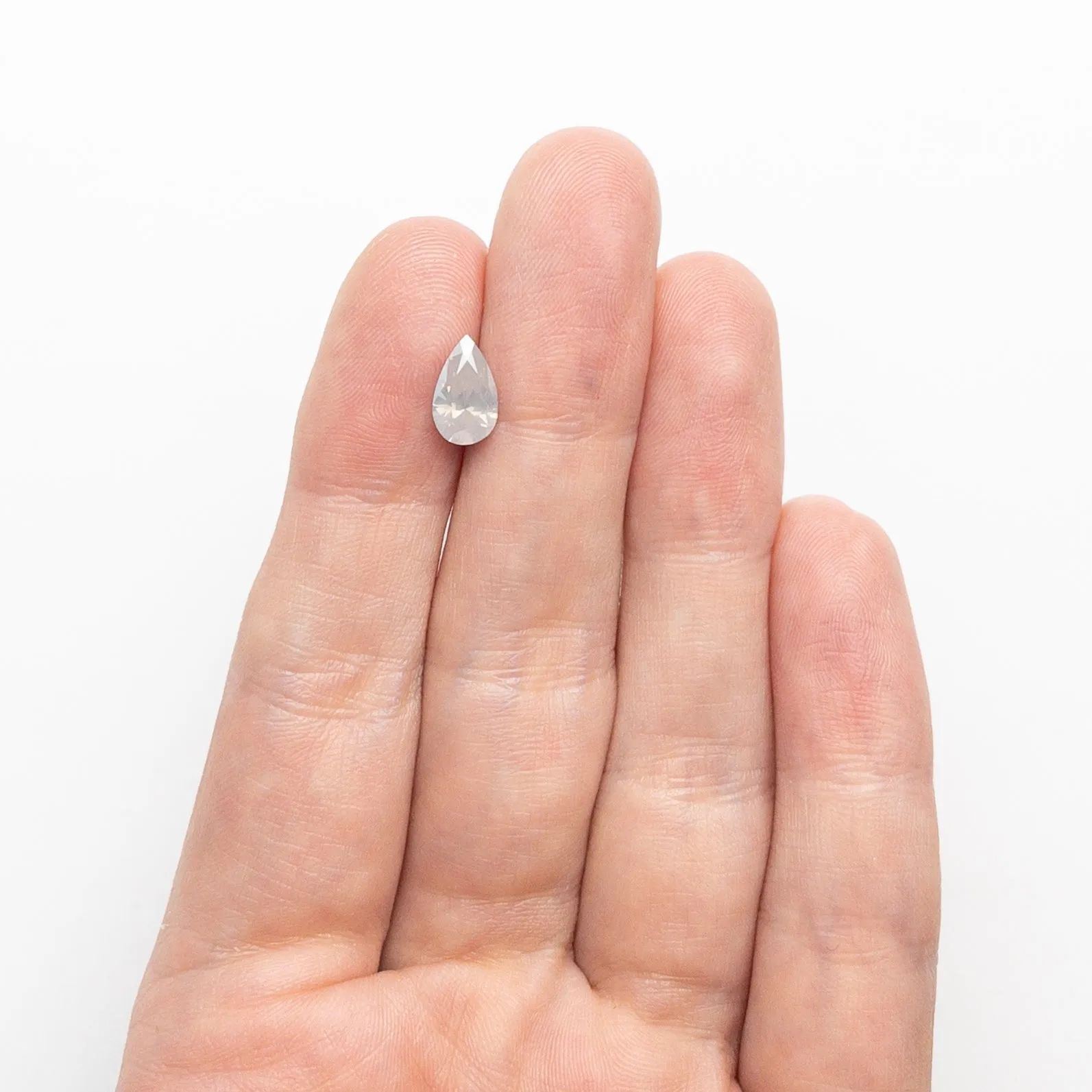 Fancy Grey Brilliant Diamond - 1.02ct Pear