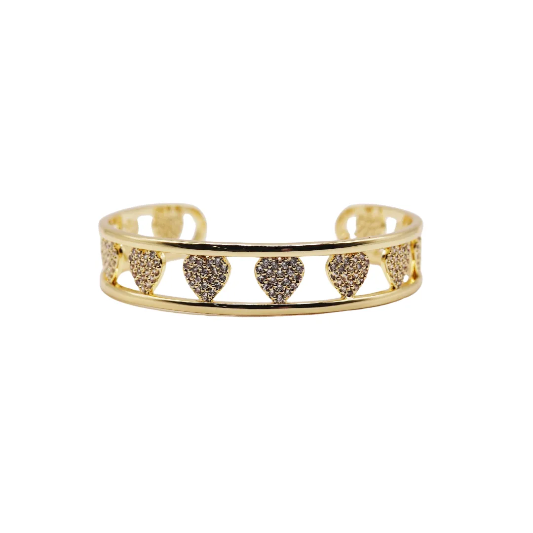 Heart CZ Cuff