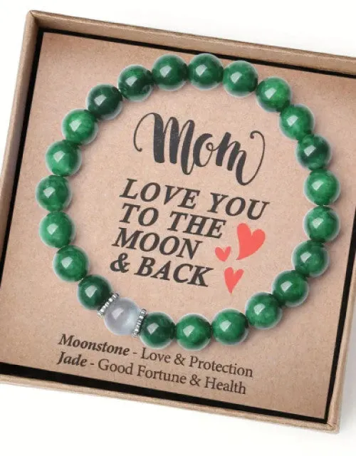 Jade Crystal Moonstone Bracelet
