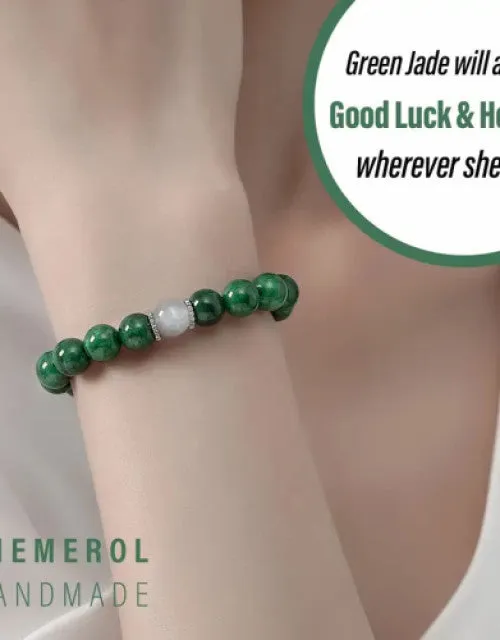 Jade Crystal Moonstone Bracelet