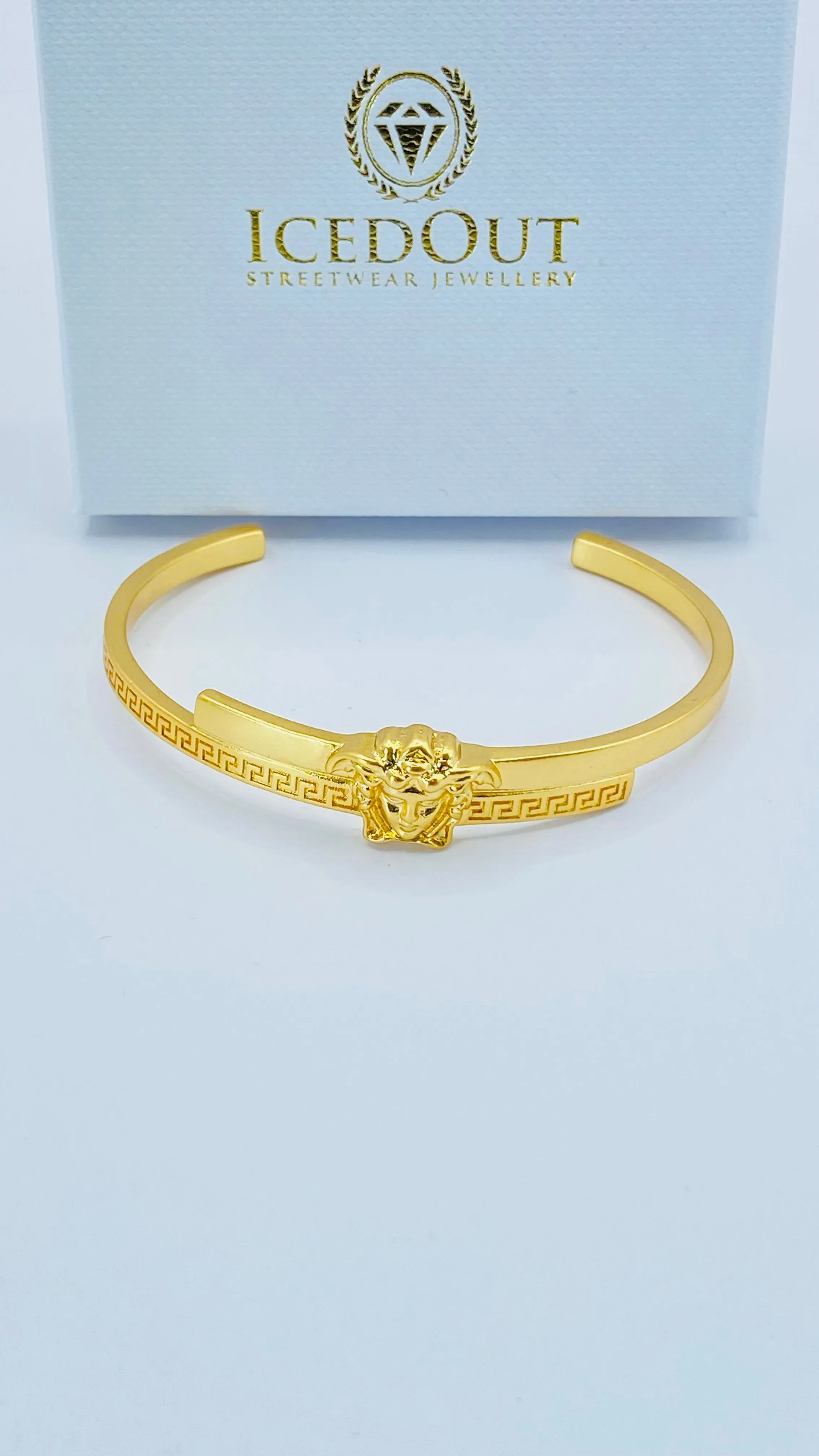 Medusa Cuff Bracelet-Gold