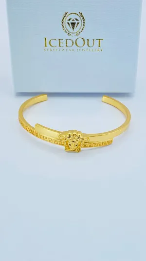 Medusa Cuff Bracelet-Gold