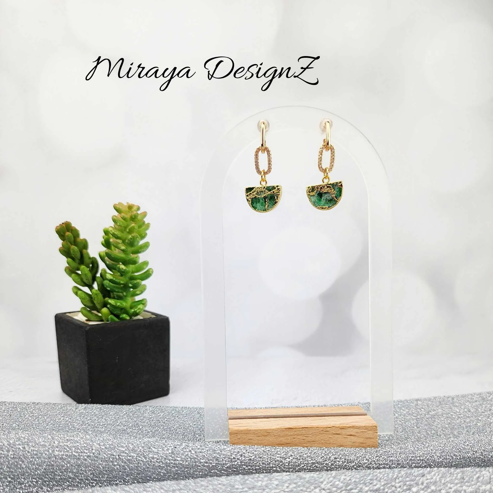 Mojave Turquoise Earring - Dark Green