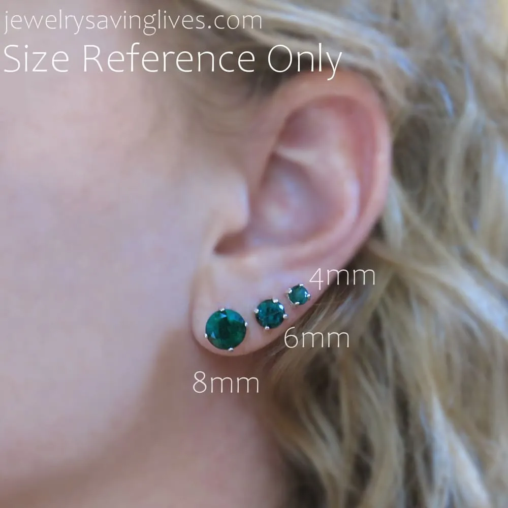 Moonstone Stud Earrings