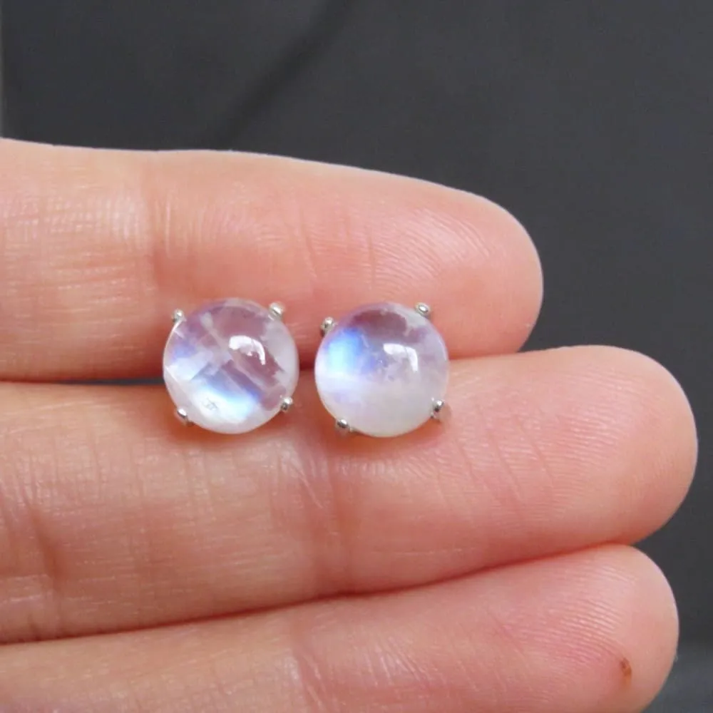 Moonstone Stud Earrings