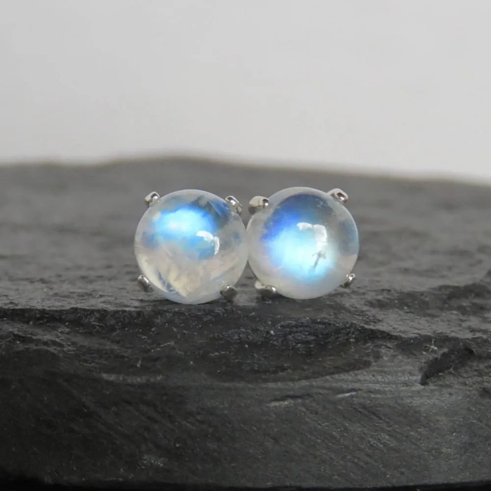 Moonstone Stud Earrings