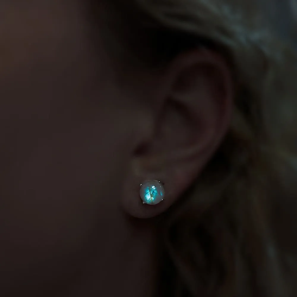 Moonstone Stud Earrings