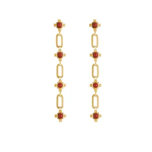 Pendientes Cruces Coral