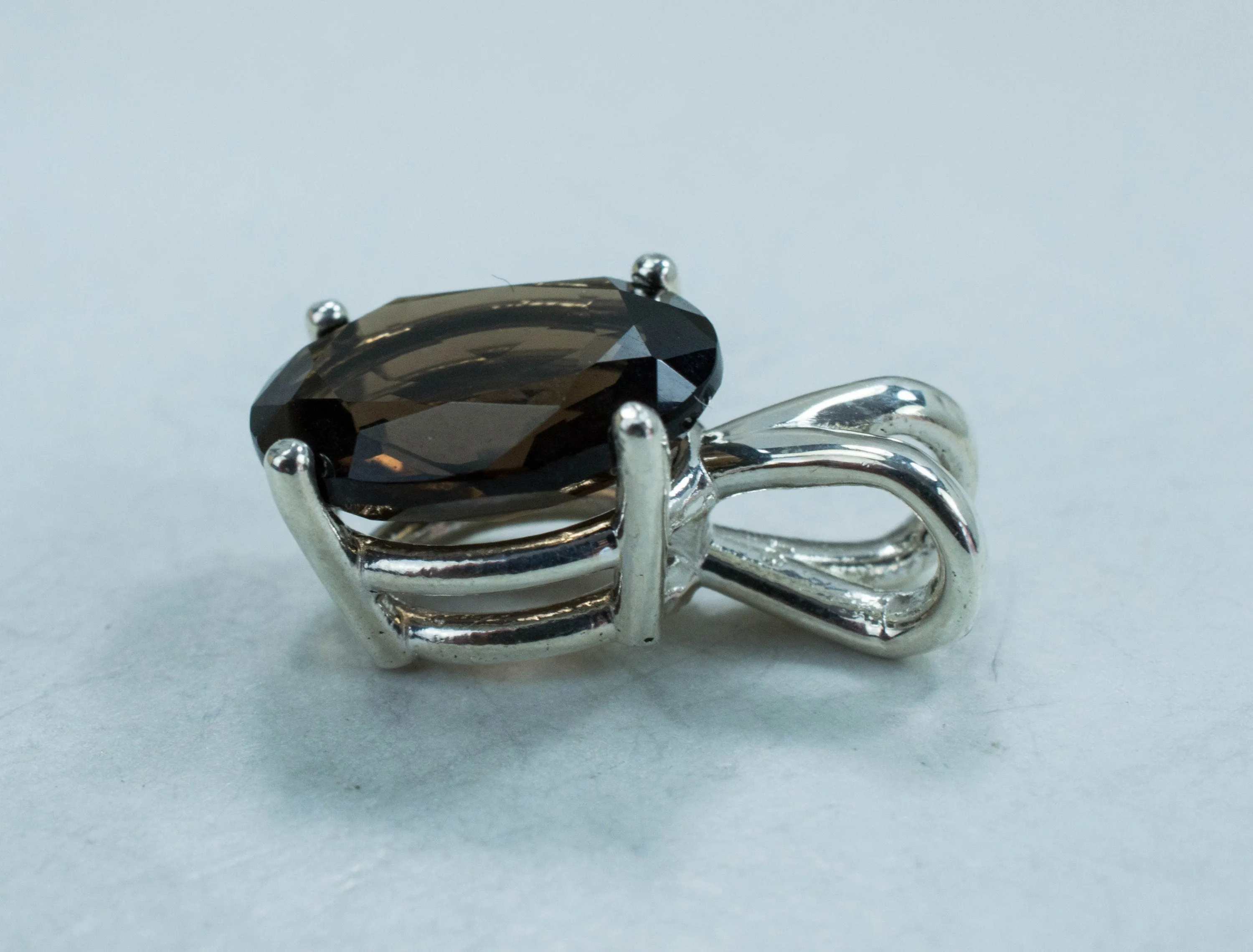 Smoky Quartz Pendant; Genuine Untreated USA Mined Quartz