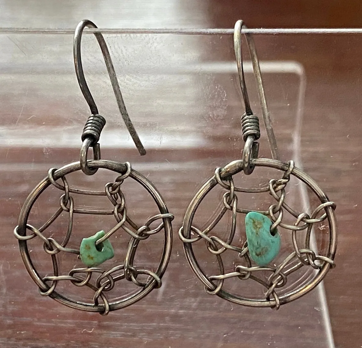 Sterling Silver 925 Turquoise Bead Earrings
