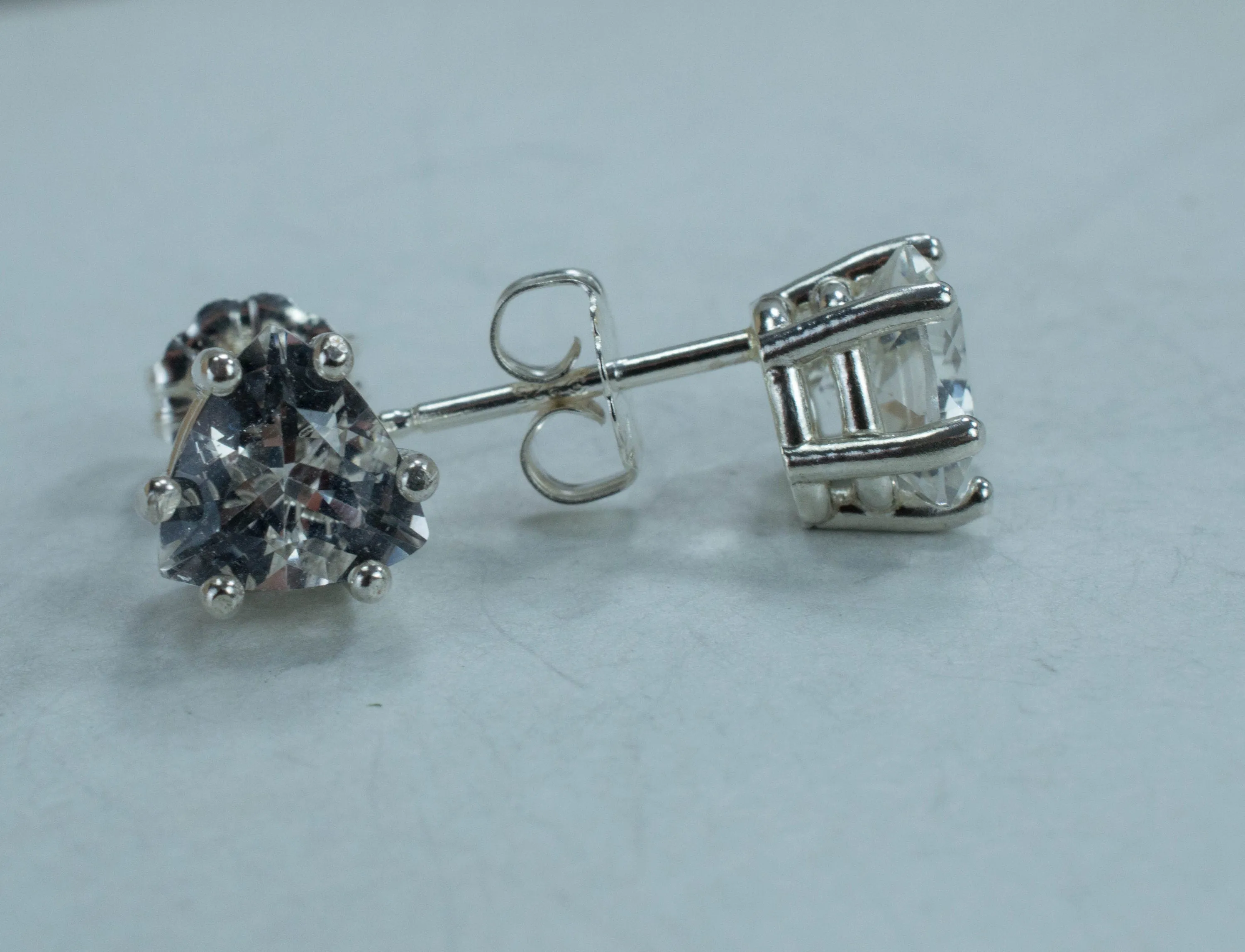 Tanzanian Quartz Earrings, Natural Untreated Mondo Quartz; 1.745cts