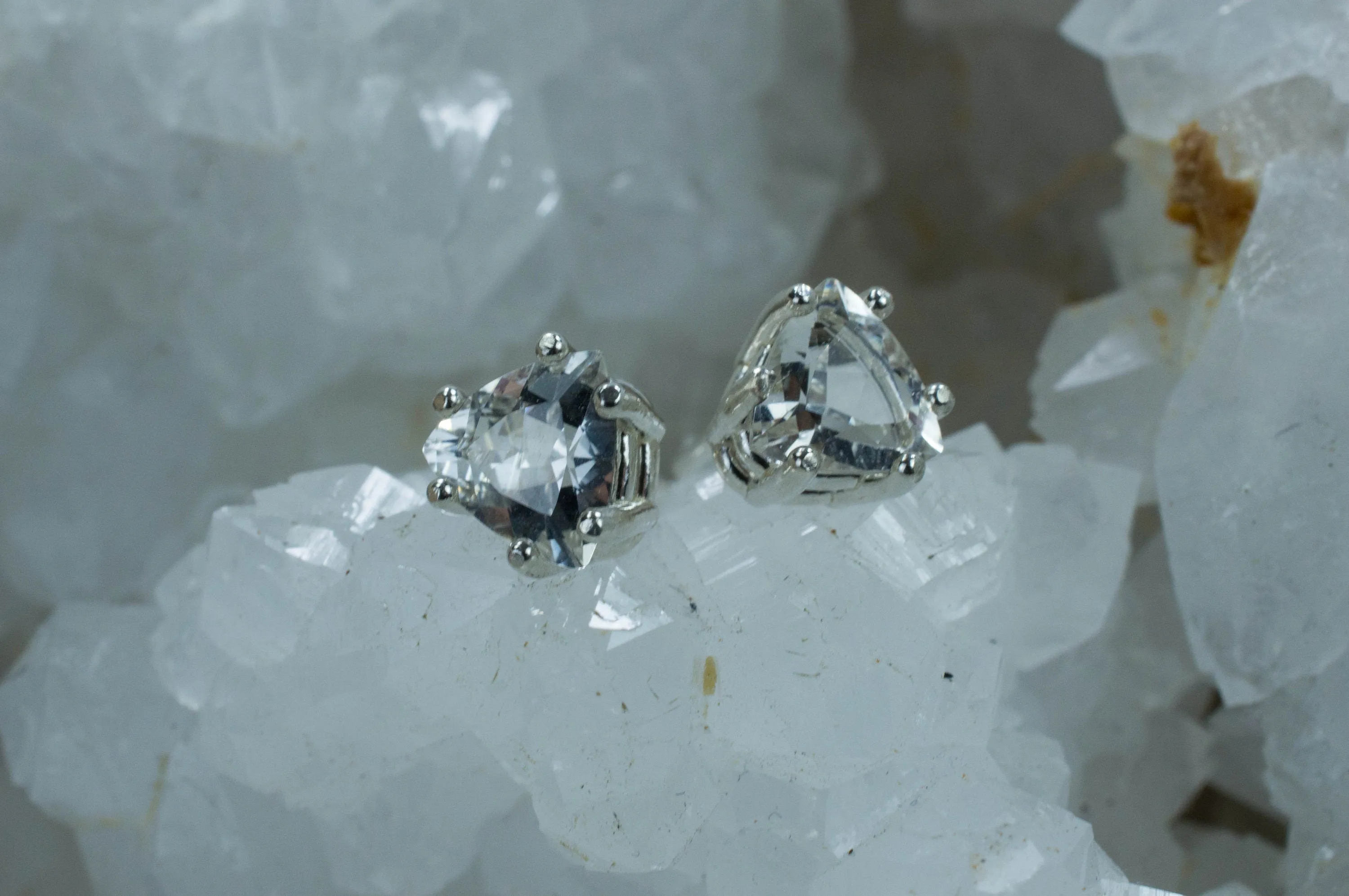 Tanzanian Quartz Earrings, Natural Untreated Mondo Quartz; 1.745cts