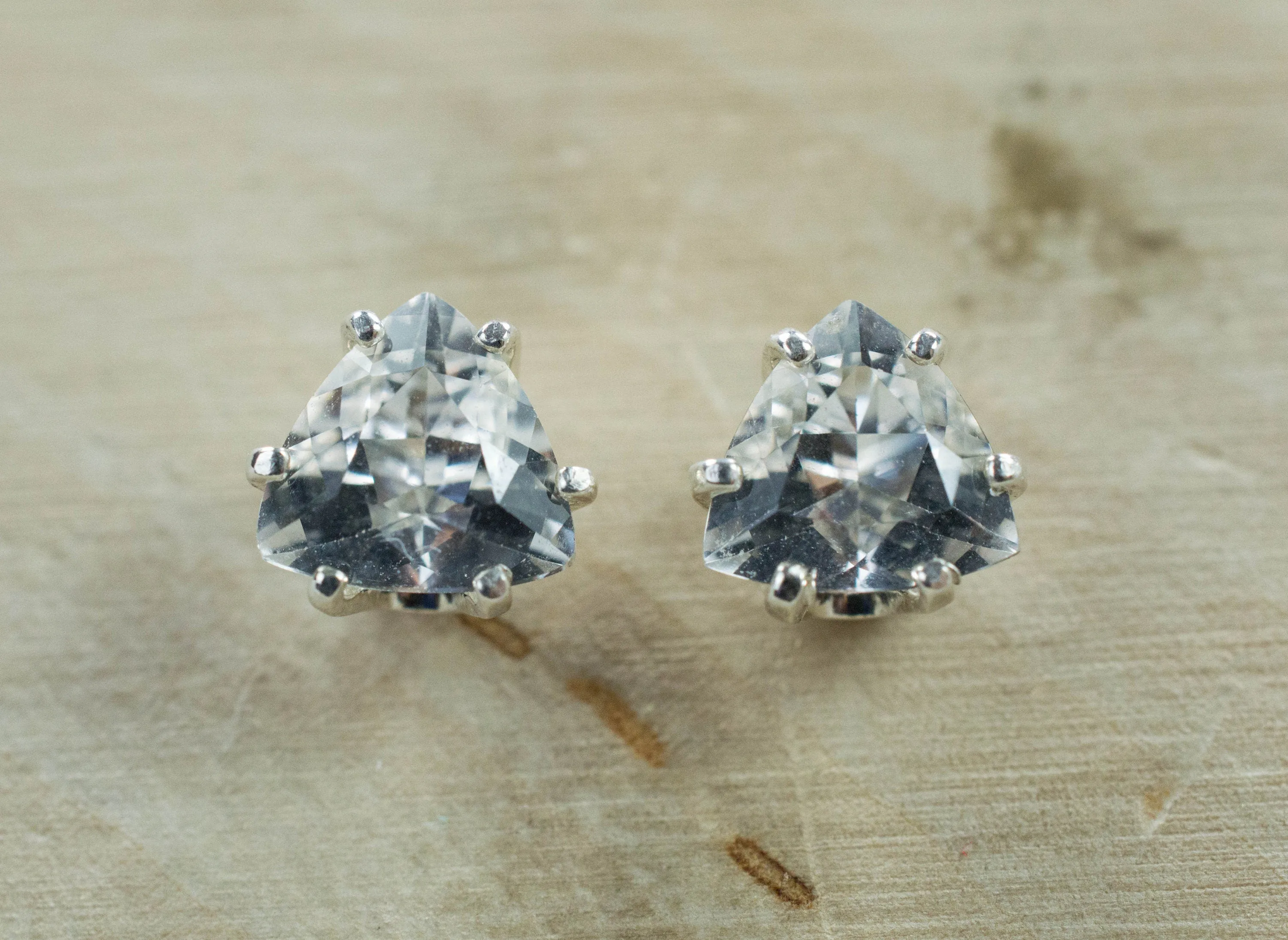 Tanzanian Quartz Earrings, Natural Untreated Mondo Quartz; 1.770cts