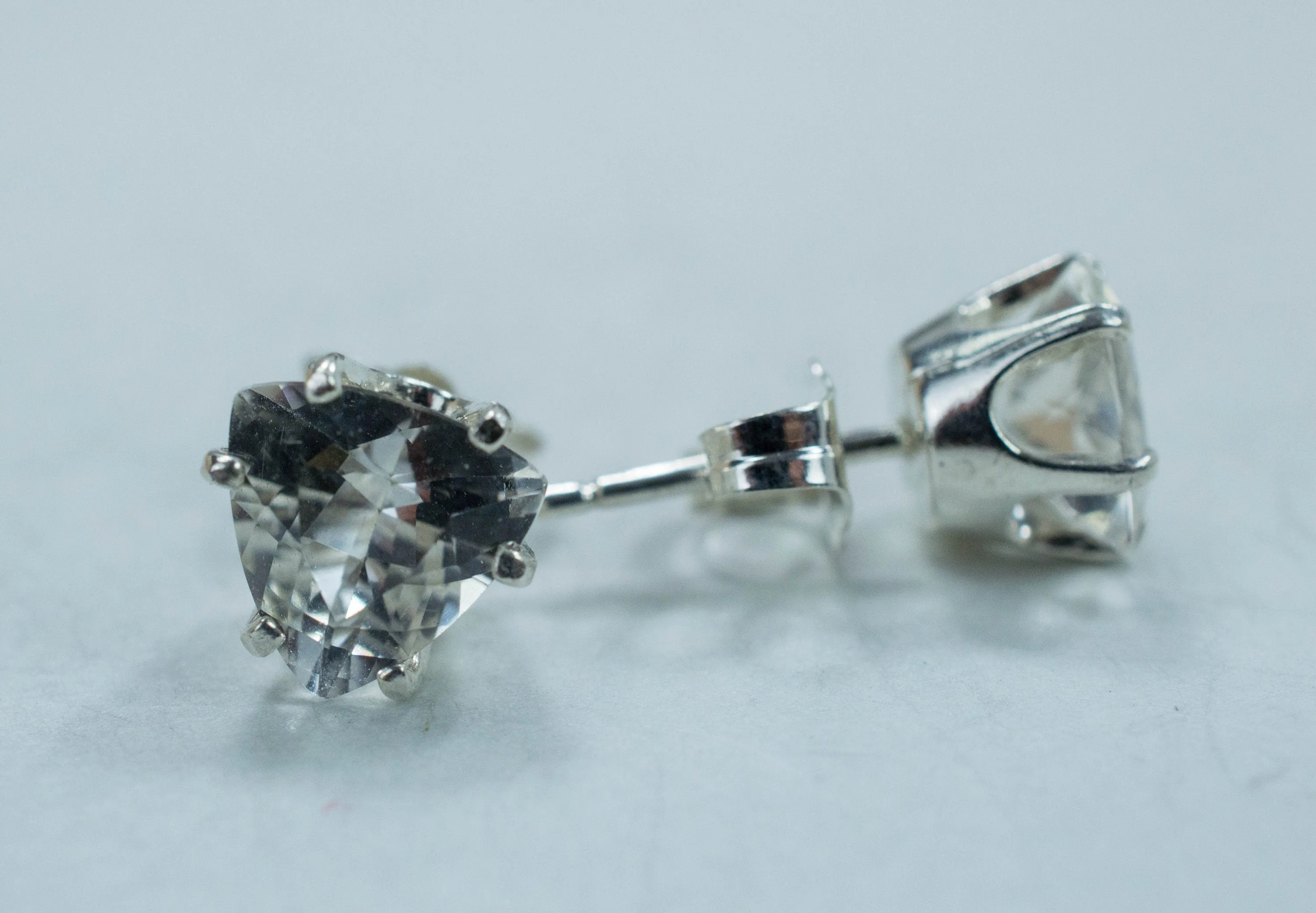 Tanzanian Quartz Earrings, Natural Untreated Mondo Quartz; 1.770cts