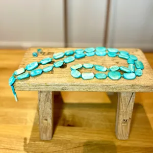 Turquoise Coral Bead Necklace