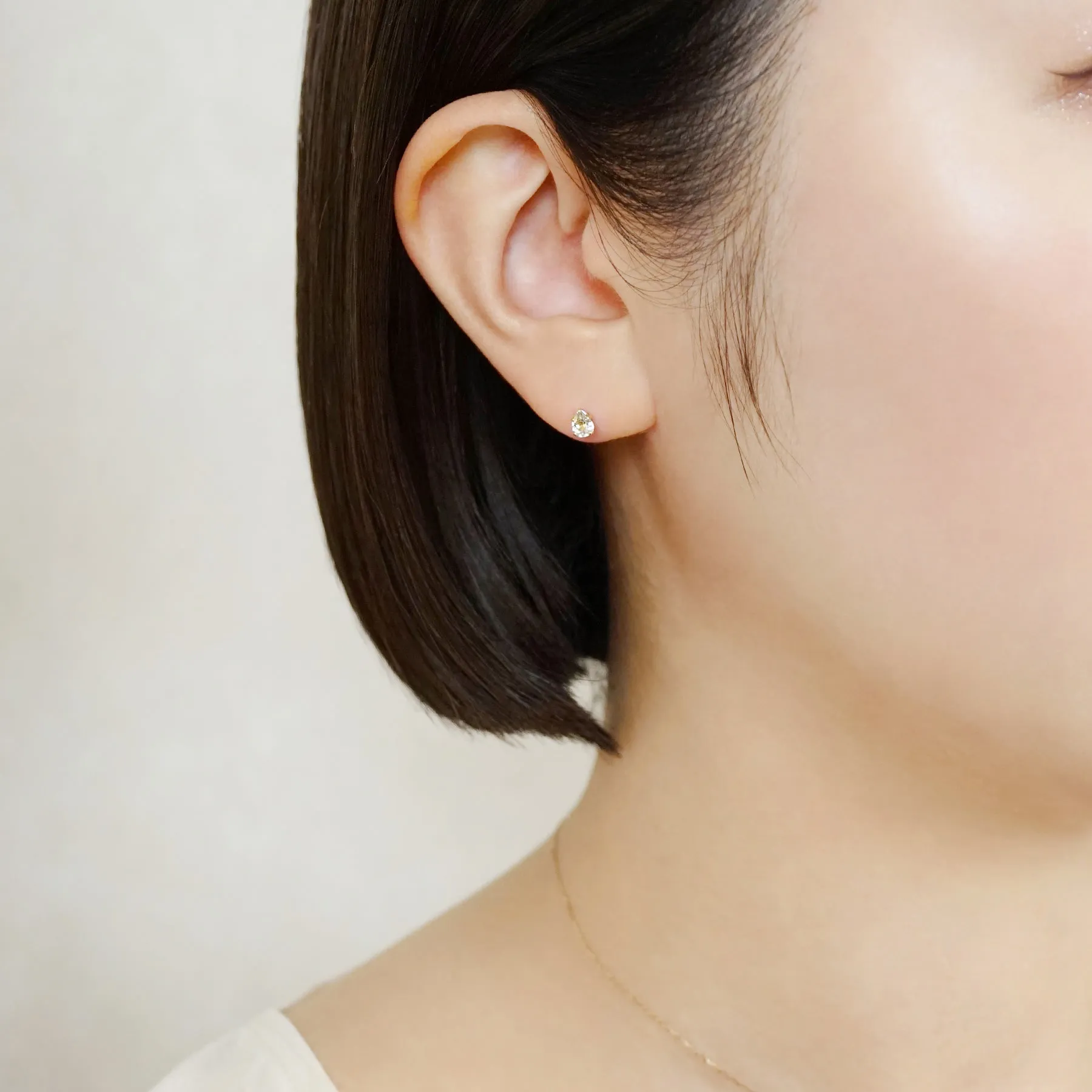 [WEB Only] [Second Earrings] 18K Green Quartz Earrings (Yellow Gold)