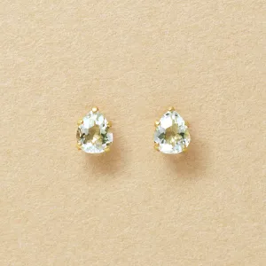 [WEB Only] [Second Earrings] 18K Green Quartz Earrings (Yellow Gold)